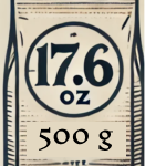 500 g (17.6oz)
